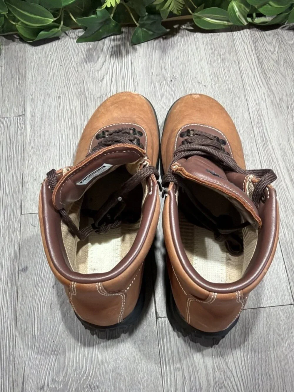 VTG Vasque SKYWALK Sundowner Boots Men 8 Wide Leather Gore Tex Made in Italy 90s